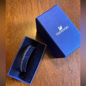 Black Swarovski crystals bracelet